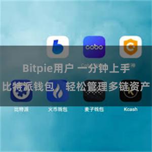 Bitpie用户 一分钟上手比特派钱包，轻松管理多链资产