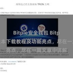 Bitpie安全钱包 Bitpie钱包最新版本下载教程及功能亮点，尽在一篇文章中详解