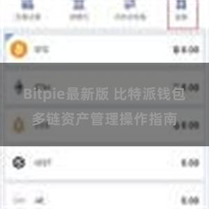 Bitpie最新版 比特派钱包多链资产管理操作指南