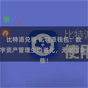 比特派兑换 比特派钱包：数字资产管理生态进化，无限可能！