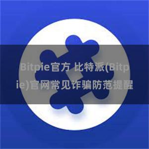 Bitpie官方 比特派(Bitpie)官网常见诈骗防范提醒