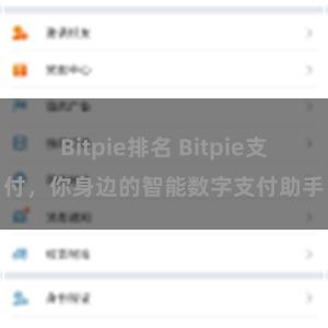 Bitpie排名 Bitpie支付，你身边的智能数字支付助手