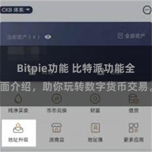 Bitpie功能 比特派功能全面介绍，助你玩转数字货币交易。