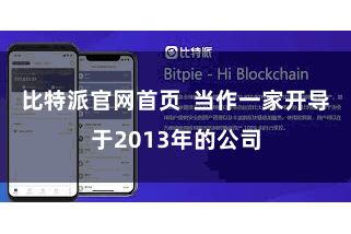 比特派官网首页 当作一家开导于2013年的公司